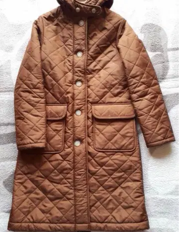 트래디셔널 웨더웨어 보아 퀼팅 롱 코트 34 BEAMS