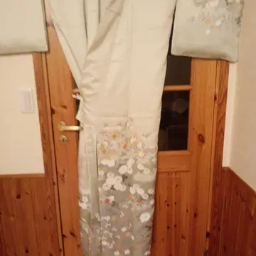 호몬기 연한 녹색 꽃무늬 교육용 실 포함