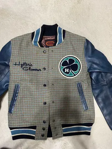 Hysteric Glamour 체크 무늬 바시티 자켓