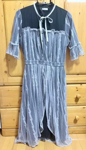 axes femme 레이스 레이어드 원피스