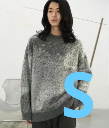 WYM MOHAIR BLEND JACQUARD SHAGGY KNIT S