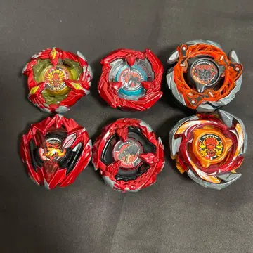 베이블레이드 X 레드 컬러 세트