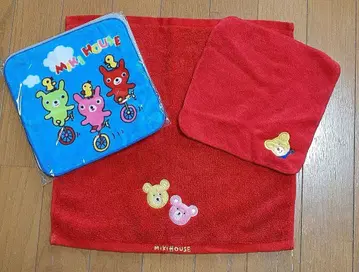 MIKIHOUSE 빨간색 타월 세트