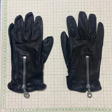 이삼 카타야마 블랙 가죽 장갑 그로브 M 사이즈