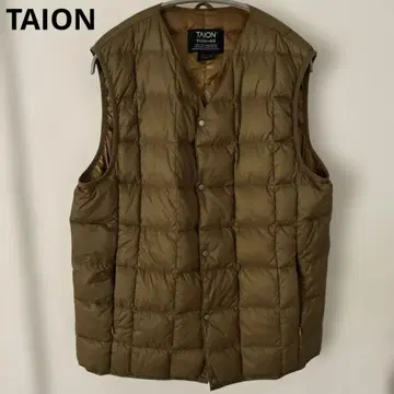 TAION 퀼팅 다운 베스트 L