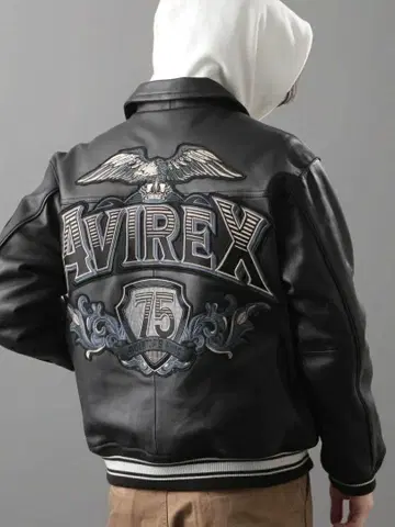 AVIREX 바시티 자켓 자수