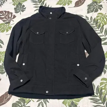 캐주얼 자켓 블랙 버튼 달린 포켓 남성용 4L 미사용