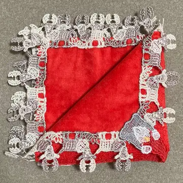 치카자와 레이스 손수건 Oh, No! ~산타 씨~ 레드