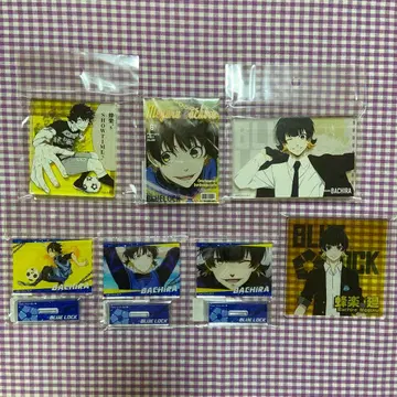 바치라 메구루 블루 록 아크릴 블록 아크릴 스탠드 코스터