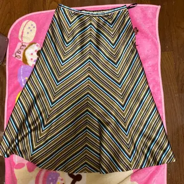 마츠다 세이코 St.Reet 스트라이프 플레어 스커트 S