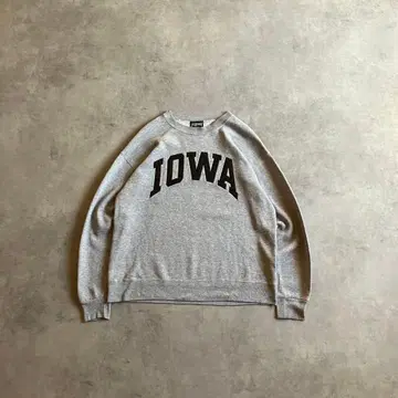 90s 빈티지 IOWA 칼리지 로고 와펜 맨투맨 트레이닝복