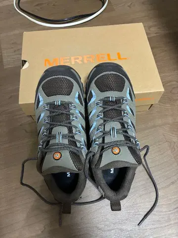 MERRELL 24cm 트레킹 슈즈 그레이/블루