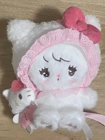 산리오 mikko 콜라보 마스코트 봉제 인형 키티