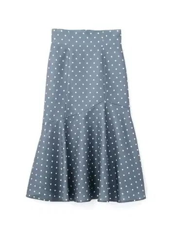 PROPORTION BODY DRESSING 도트 아시메 머메이드 스커트