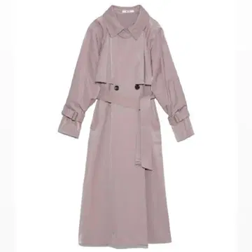 SNIDEL 글로스 트렌치코트 핑크