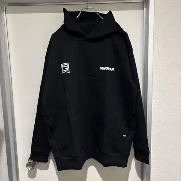 TANGRAM 블랙 후드티 후드 부착 XL 사이즈