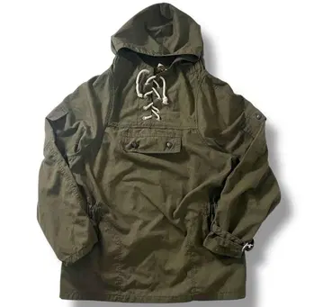 60s 70s 유로 밀리터리 아노락 후드티 민간 빈티지