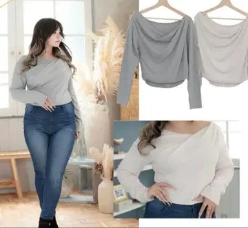 시마무라 람쨩 드레이프 카슈쿨 풀오버 2장 세트