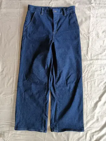 GU 웜 와이드 청바지 네이비 XL