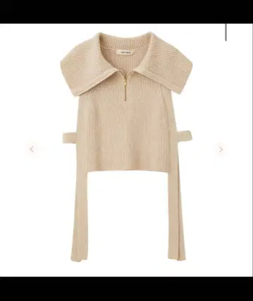 [ COCO DEAL 2022aw ] 지퍼 터틀 니트 베스트