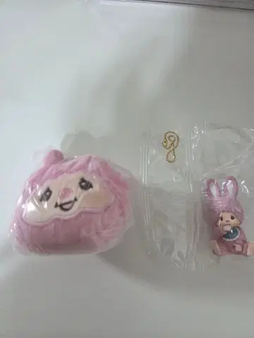 몬치치 페이스 봉제 인형 치무탄(핑크) 마스코트 키체인