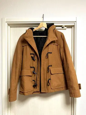 남성용 더플 코트 카멜 S