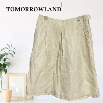 zB1199 [ S ] TOMORROWLAND 스커트 린넨 실크