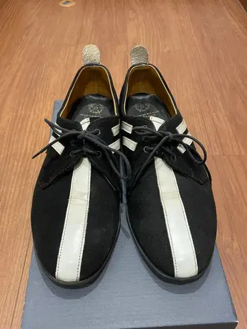 영국제 스웨이드 잼 신발 블랙/화이트