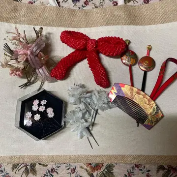 일본 의류용 머리 장식 세트