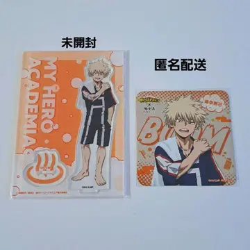 히로아카 바쿠고 카츠키 극락탕 락스파 아크릴 스탠드 코스터 세트