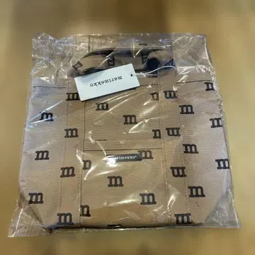 미사용 새상품 marimekko 로고 프린트 토트백