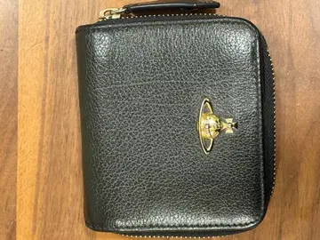 가죽 접이식 지갑 블랙