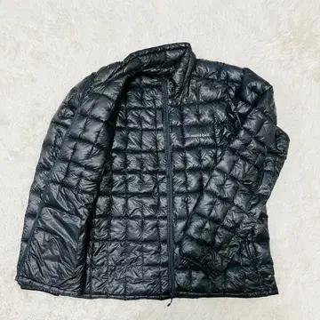 몽벨 플라즈마1000 다운 자켓 블랙 XL 스태프 백 없음