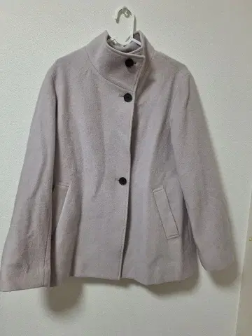 DECOY 울 코트 라이트 그레이지