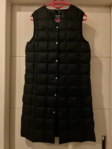 TAION 이너 롱 베스트 사이즈 M 블랙