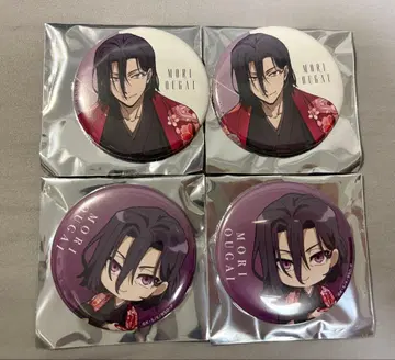 문호 스트레이독스 문스토 AGF2025 캔뱃지 모리 오가이 4개 세트