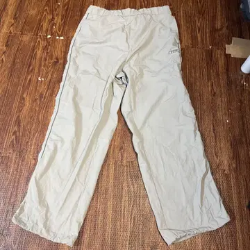 FFE 라이트 그레이 나일론 와이드 팬츠 L