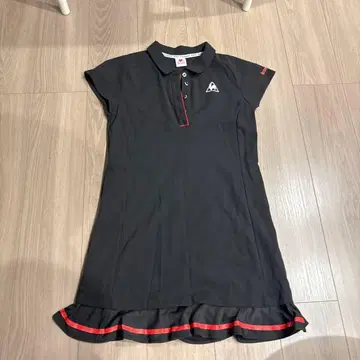 le coq sportif 블랙 폴로 원피스