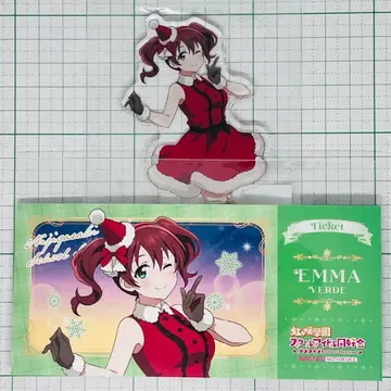 엠마 베르데 아크릴 스탠드+티켓풍 카드 산타풍 의상 ver.