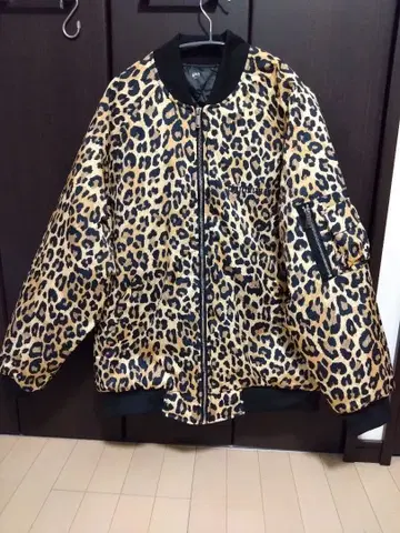 chindum ch 레오파드 무늬 퀼팅 자켓