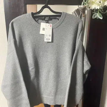 유니클로 C 스무스 코튼 크루넥 스웨터