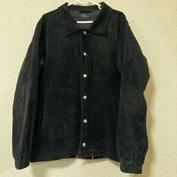 ZIP FIVE 블랙 코듀로이 자켓 L