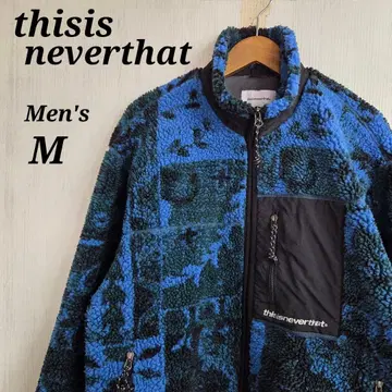 새상품급 thisisneverthat 보아 자켓 M 블루 블랙