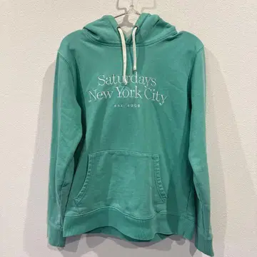 Saturdays New York City 후드 부착 후드티