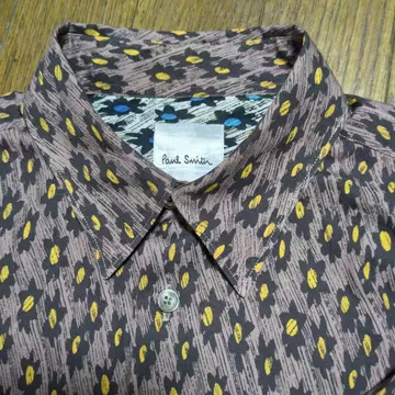 Paul Smith 꽃무늬 긴팔 셔츠 브라운 계열