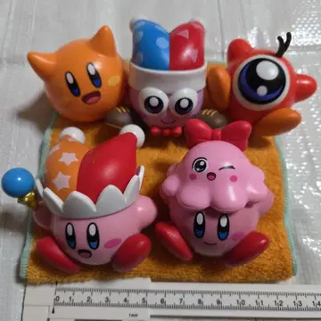 커비 흔들흔들 마스코트 미니 피규어 5개 세트