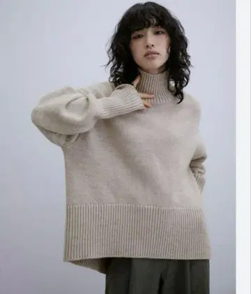 adam et rope 터틀넥 니트 베이지