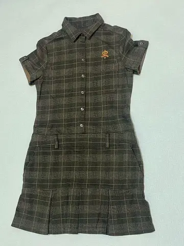 캘러웨이 체크 무늬 원피스 L