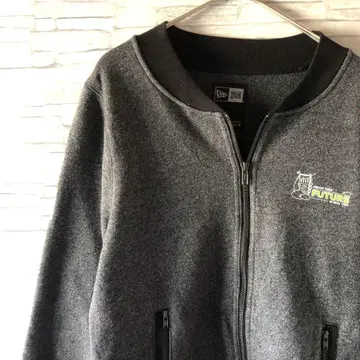 미국 빈티지 의류 NEW ERA FUTURE 지퍼 자켓 다크 그레이 M