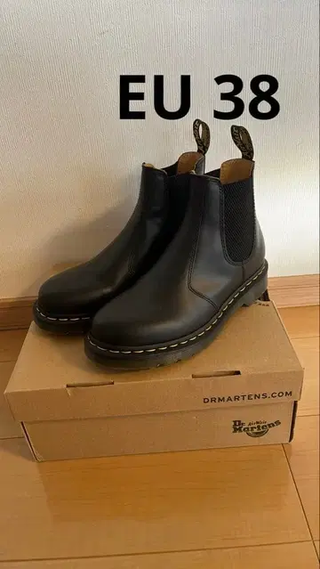 Dr. Martens 사이드 고어 부츠 UK5 38EU 블랙 1회 착용만